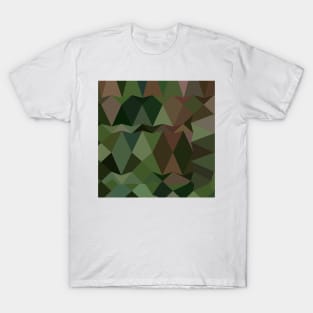 Castleton Green Abstract Low Polygon Background T-Shirt